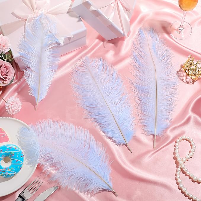 Maitys 90 Pcs Large Natural Ostrich Feathers Bulk 14-16 Inch 12-14 Inch 10-12 - Image 5