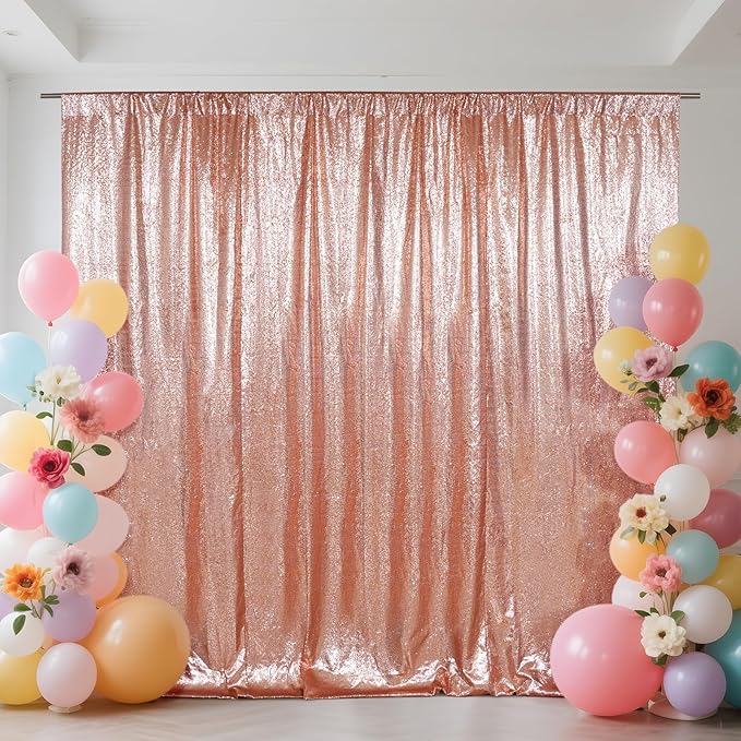SquarePie Sequin Backdrop Not See Through Thick Background Curtain Party 10FT x by SquarePie