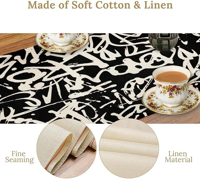 Graffiti Table Runner, W13X L36 in - Image 3