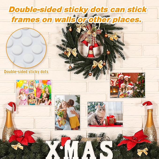 4 Pack 5×7 In Acrylic Fridge Magnetic Frame, Acrylic Photo Picture Frames - Image 5