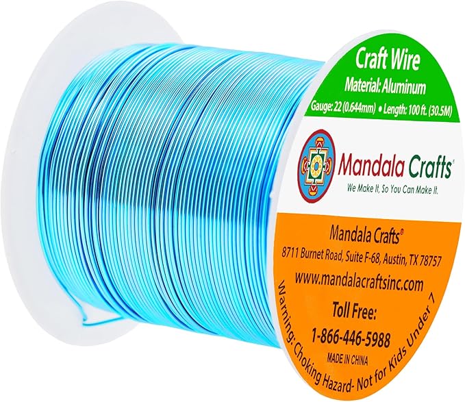 Mandala Crafts 22 Gauge Anodized Aluminum Craft Wire - Image 2
