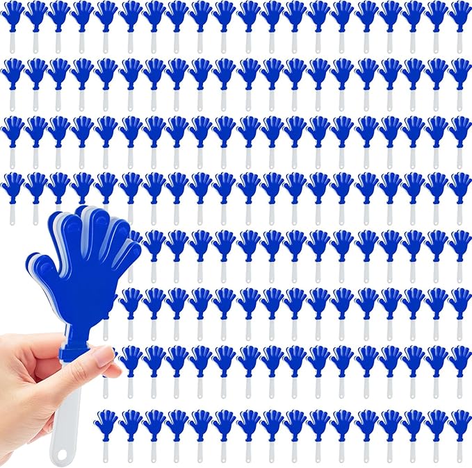 120 Pcs Hand Clappers Noisemakers 7.5 Inch Clappers Noisemakers Plastic Hand by Unknown