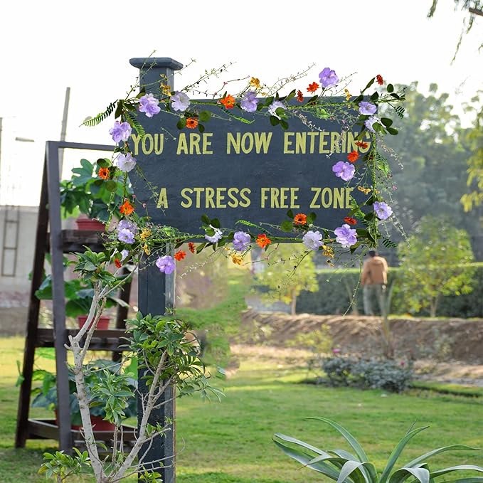 2PCS Artificial Daisy Garland, 6FT Faux Flower Hanging Vine, Spring Garland - Image 2