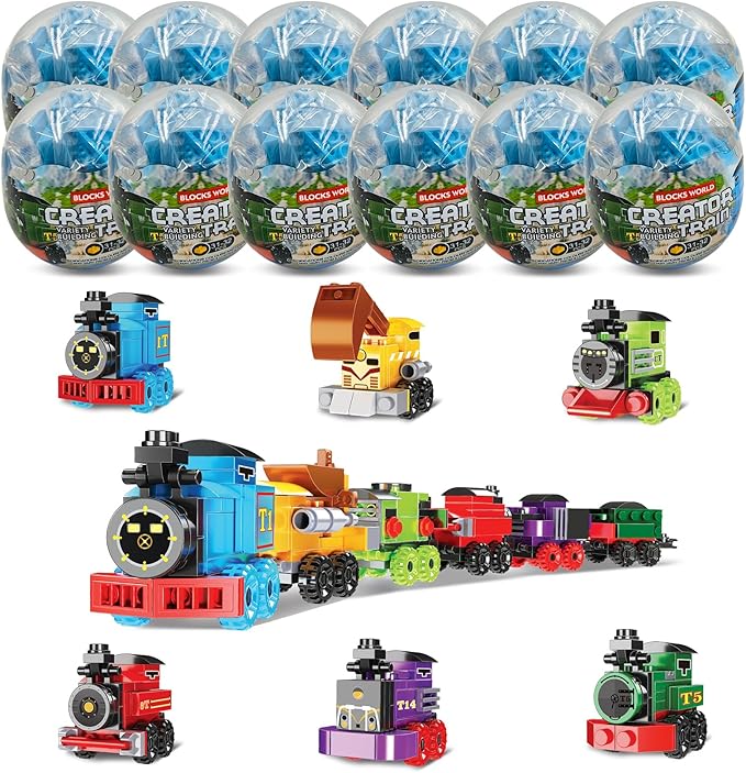 Mini Building Block Sets, 6 in 1 STEM Toys Eggs Building Sets, Party Favors by LEBOCADO