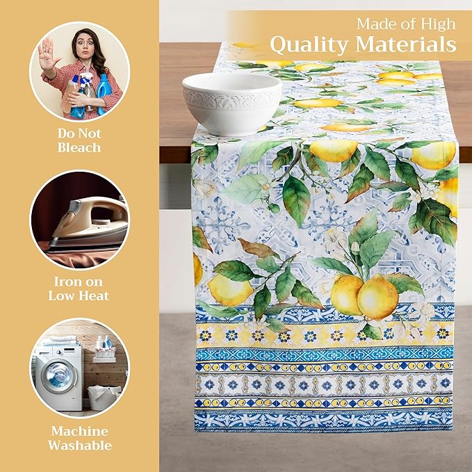 Maison d' Hermine Table Runner 100% Cotton Single Layer Table Runners 108 - Image 3