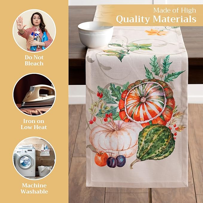 Maison d' Hermine Table Runner 100% Cotton Single Layer Table Runners 72 inches - Image 3