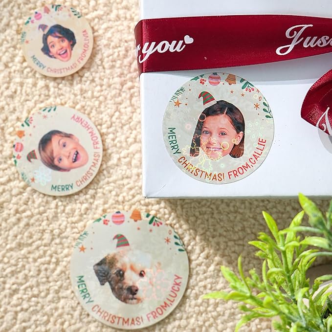 callie Personalized Christmas Stickers by callie