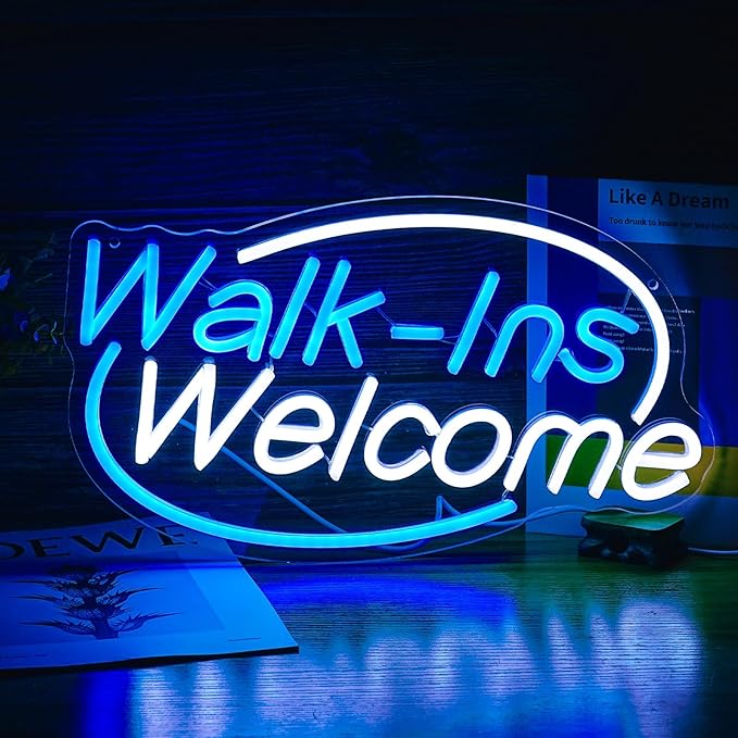 Walk-Ins Welcome Neon Sign, Neon Sign - Image 3
