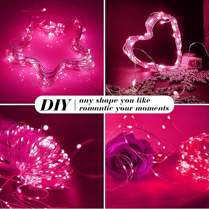 ZGWJ 12 Pack Fairy Lights Battery Operated, 7ft 20 Mini LED Fairy String Lights - Image 4