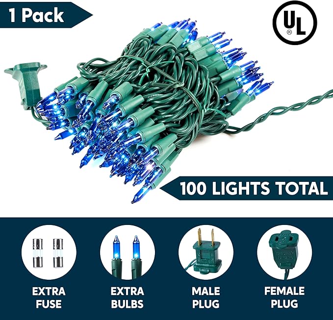 Joiedomi Blue Christmas String Lights - Image 2