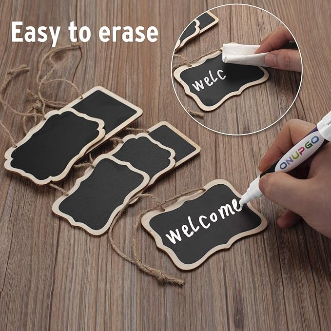 ONUPGO 16 Pack Chalkboard Tags for Baskets - Image 4