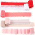 6 Rolls Handmade Fringe Chiffon Silk Ribbon 1.5" x 3 Yd Colorful Ribbon by Willbond+Technology+Limited