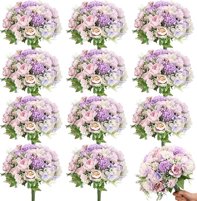 Tigeen Artificial Flowers Artificial Peonies Silk Flowers Faux Peony Fake Peony by Tigeen