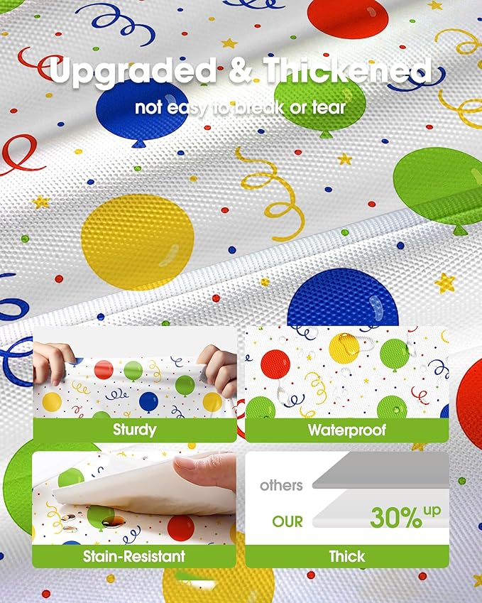Pureegg Plastic Table Cloth Disposable 10 Pack, 54 x 108 Inch Table Cloths - Image 3