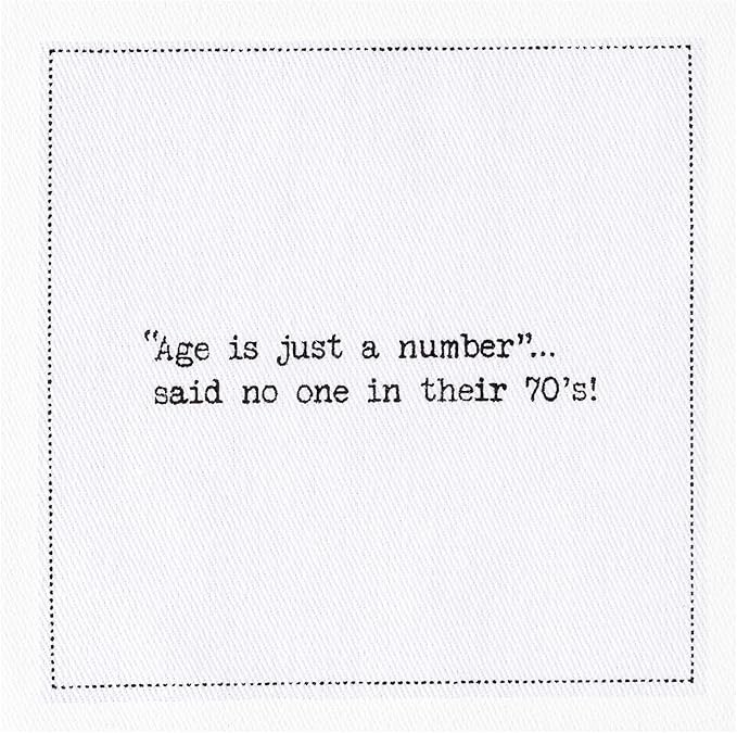 Five Star Napkins 70th Birthday Quotes White Cotton Cocktail Napkins, Beverage - Image 8
