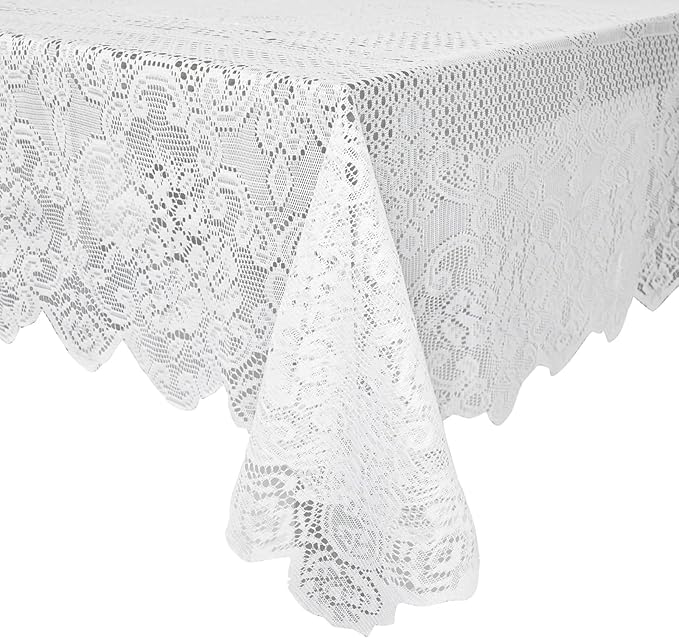 Juvale Rectangular Lace Tablecloth - Image 5