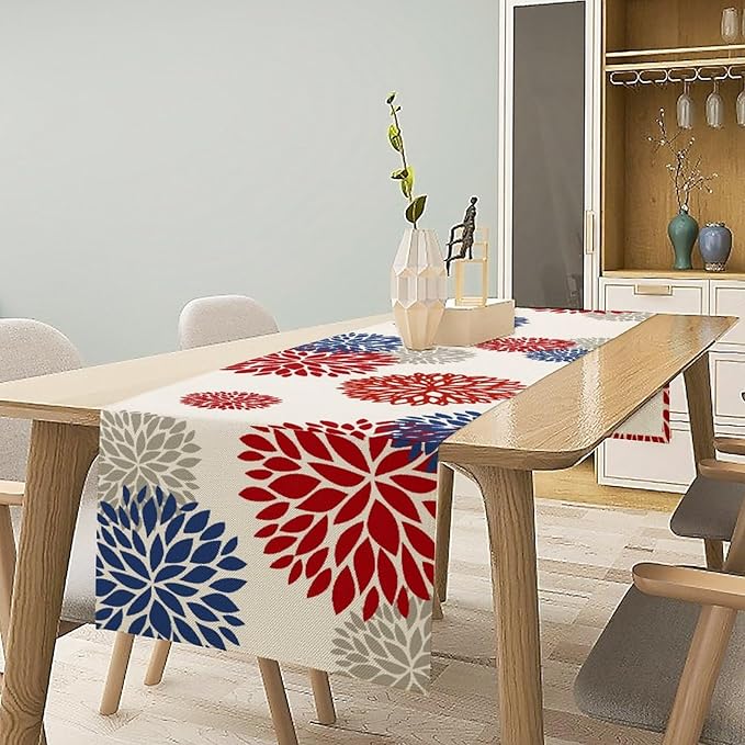 4th of July Table Runner, 13x108inch - Image 2