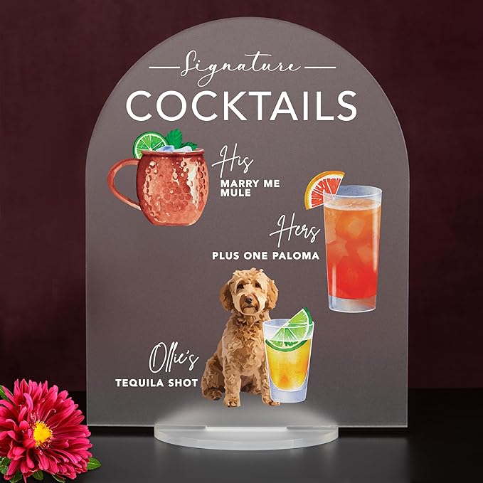 Pet Signature Drink Wedding Signs - Image 2