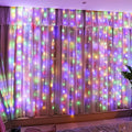 HXWEIYE 300LED Fairy Curtain Lights, 9.8x9.8Ft USB Plug-in 8 Modes Christmas by LightUpYourHomewHXWEIYE