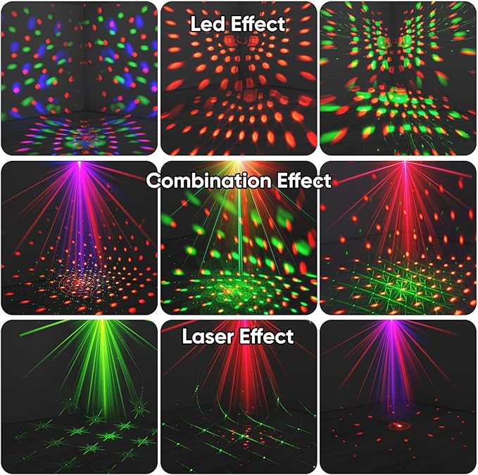 Party Lights DJ Disco Ball Light: LED Stage Laser Light - Image 2
