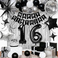 16th Birthday Decorations for Boys Girls, Fringe Curtains Kit by Birthdaypartyexpert