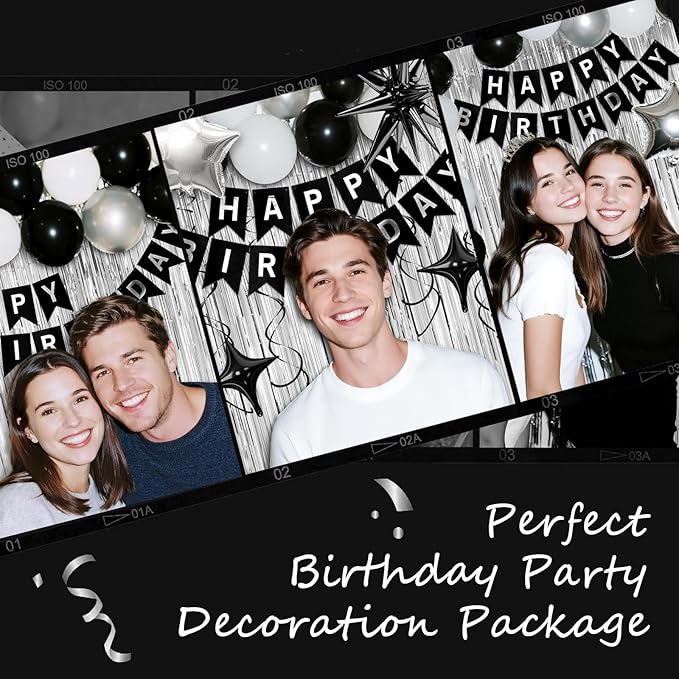 21st Birthday Decorations for Men Women, Fringe Curtains Kit - Image 6
