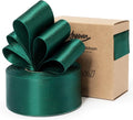 Green Satin Ribbon Double-Faced Wired Ribbons by Keypan