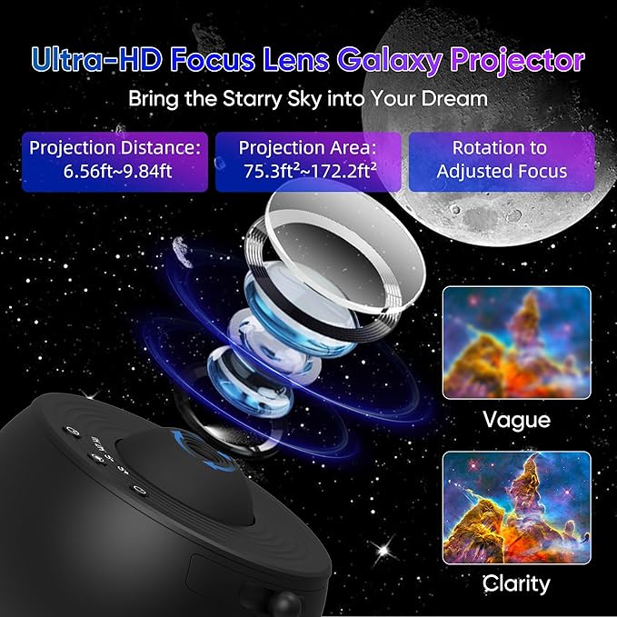 Galaxy Projector for Bedroom, 13 in 1 Star Projector - Image 6