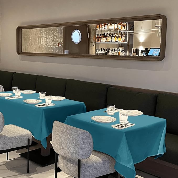 sancua Square Tablecloths 85x85 Inch, 2 Pack - Image 3