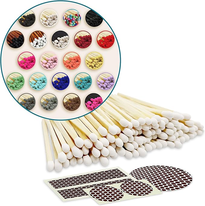 2" Choose Your Colors Safety Matches | Set of 100+ Bulk Artisan Matchsticks by ThankfulGreetings