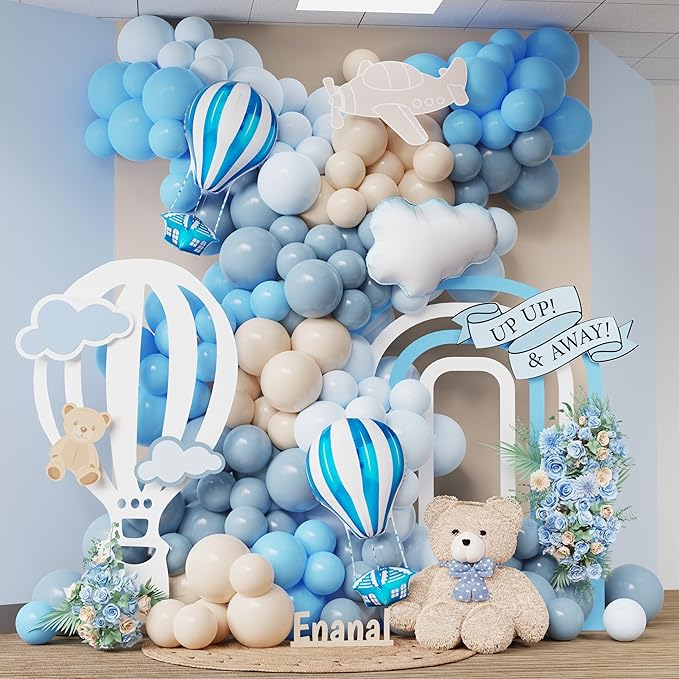 Up Up and Away Balloon Garland Arch Kit by Enanal