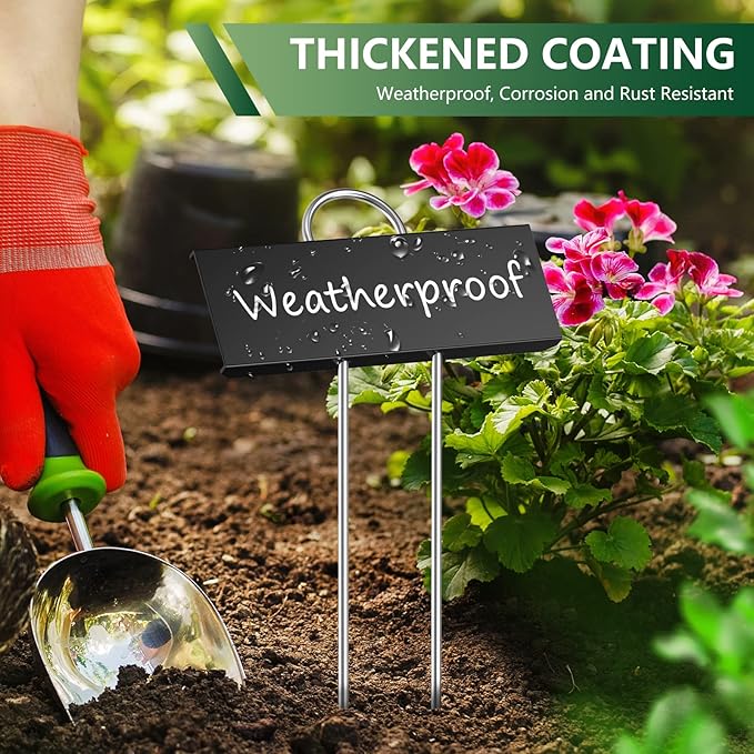 STARTOSTAR 50-Pack Metal Plant Labels Weatherproof Garden Markers, Height 10.6'' - Image 3