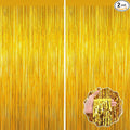 Gold Tinsel Backdrop Birthday Decorations by forlvwoon