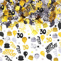 3000 Pieces 30th Birthday Confetti Number Foil Balloon 30 Table Confetti by Willbond+Technology+Limited