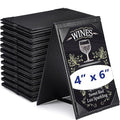 Gerrii Leatherette Table Tents Black PU Leather Menu Covers Bulk Double Sided by Gerrii