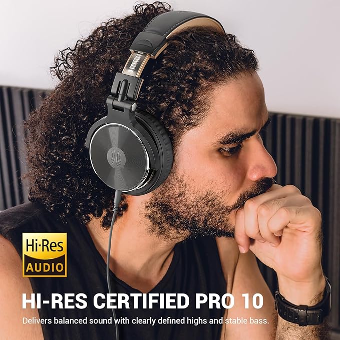 OneOdio Wired Over Ear Headphones Studio Monitor & Mixing DJ Stereo Headsets - Image 4