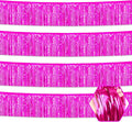 4 Pack 10 Feet Rose Red Foil Fringe Garland Metallic Tinsel Streamers Banner by Ferwzsr