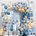 Dusty Blue Balloon Arch Kit 139Pcs Slate Blue Grey Balloons Garland Neutral by Domgoge