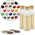 Thankful Greetings 2" Matches in 3 Glass Bottles Cork Top, Striker Stickers by ThankfulGreetings