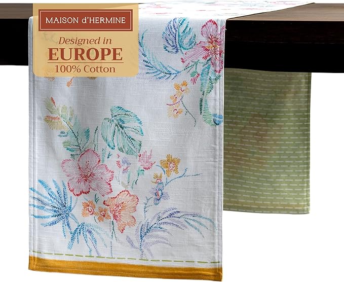 Maison d' Hermine Table Runner 100% Cotton Double Layer Table Runners 72 inches by MaisondHermine