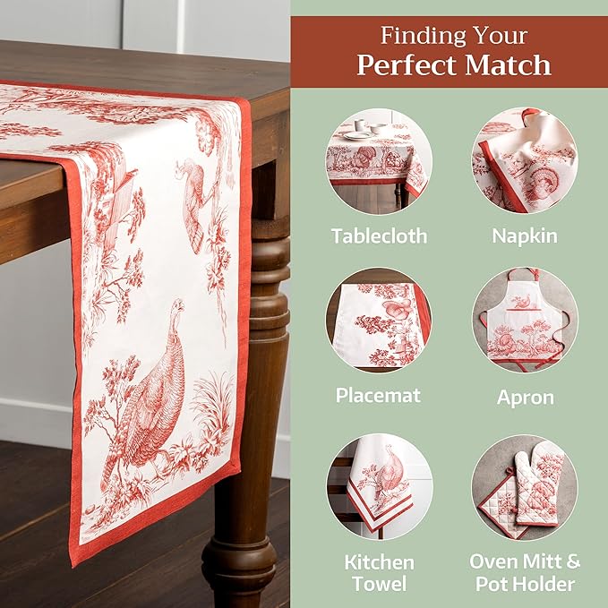 Maison d' Hermine Table Runner 100% Cotton Single Layer Table Runners 108 - Image 5