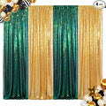 ShinyBeauty Sequin Backdrop Set of 4, 2FTx8FT Photo Backdrop Sequin Curtains by ShinyBeauty