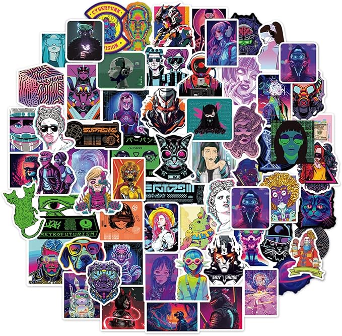 Qtl Cyberpunk Stickers by QTL