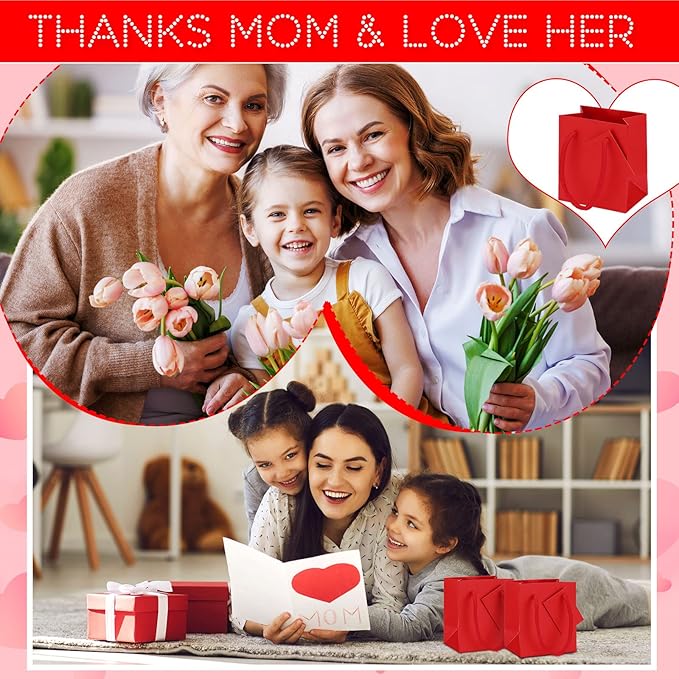 Sherr 100 Pack Mini Gift Bags Bulk, 4 x 2.75 x 4.5 Inches Paper Bags - Image 4