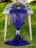 MDS 5 Pack 10ft Chiffon Table Runner 29 x 120 Inches Sheer Wedding Runner by MDS