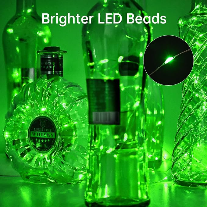 Aluan Wine Bottle Lights with Cork, 20 LED 10 Pack Fairy String Lights - Image 5