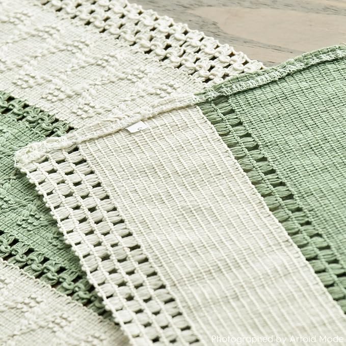 Artoid Mode Light Green Farmhouse Rustic Table Runner, Seasonal Holiday Hollow - Image 5