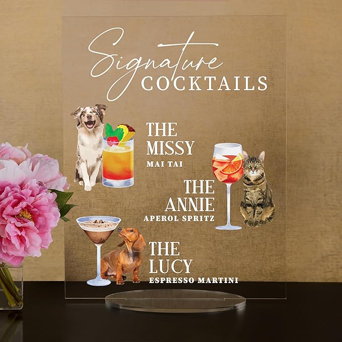 Pet Signature Drink Wedding Signs - Image 2