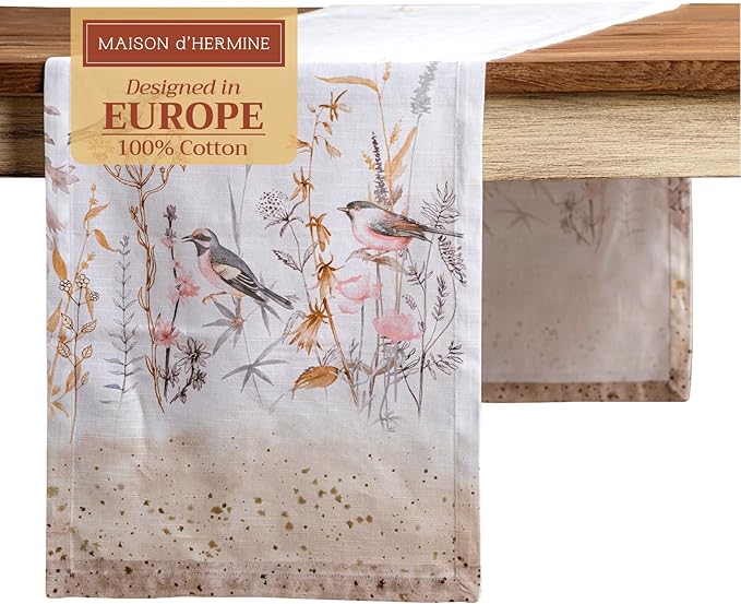 Maison d' Hermine Table Runner 100% Cotton Single Layer Table Runners 108 by MaisondHermine