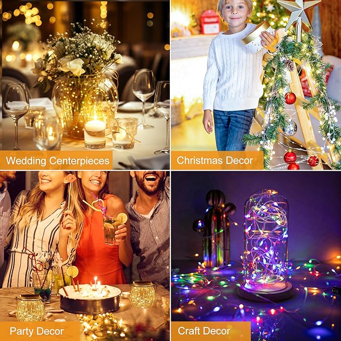 btfarm 30 Pack Fairy Lights Battery Operated, 7ft 20 Led Twinkle Lights String - Image 3
